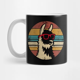 Vintage Retro Style Llama Alpaca Lover Gift Mug